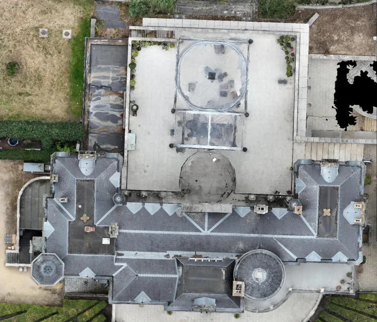 Top view of the castle