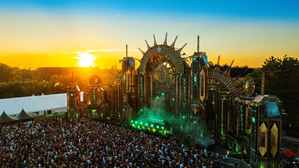 Aerial view of The Qontinent 2024, Puyenbroeck provincial domain